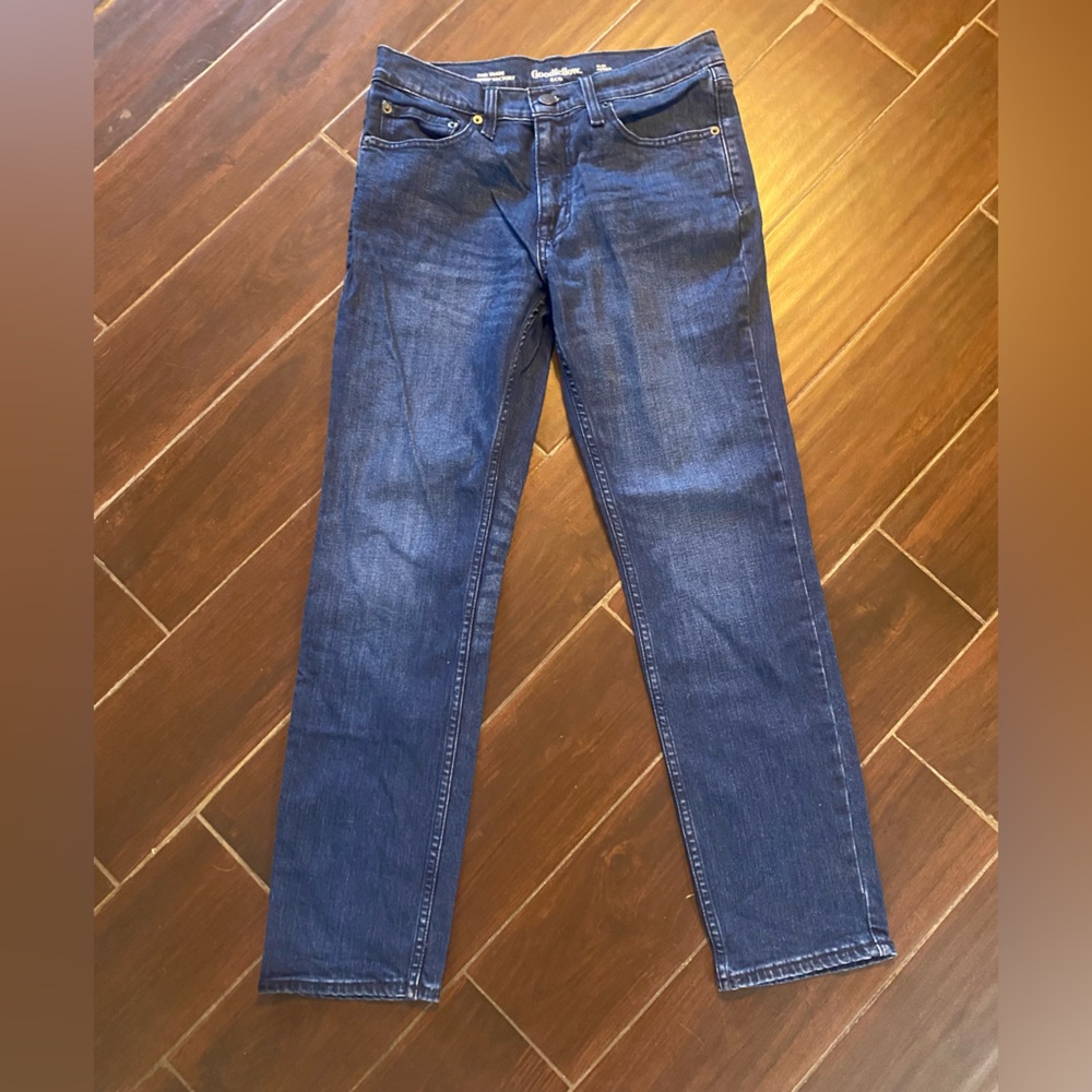 Goodfellow & Co Men's 30x30L Dark Blue Straight Jeans